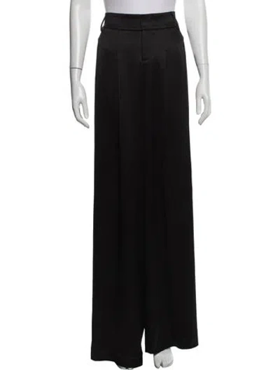 Pre-owned Alice And Olivia Wide Leg Pants In Black