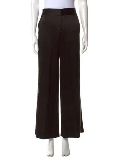 Pre-owned Alice And Olivia Wide Leg Pants In Black