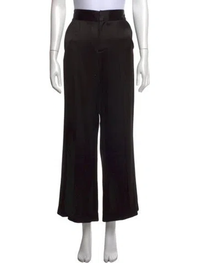 Pre-owned Alice And Olivia Wide Leg Pants In Black