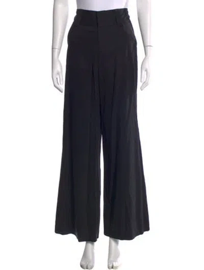 Pre-owned Alice And Olivia Wide Leg Pants In Black