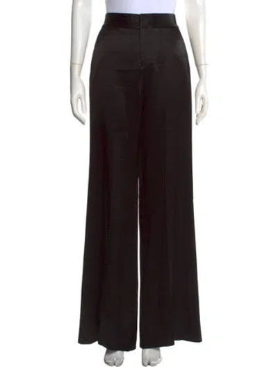 Pre-owned Alice And Olivia Wide Leg Pants In Black