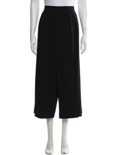 Pre-owned Alice And Olivia Wide Leg Pants In Black