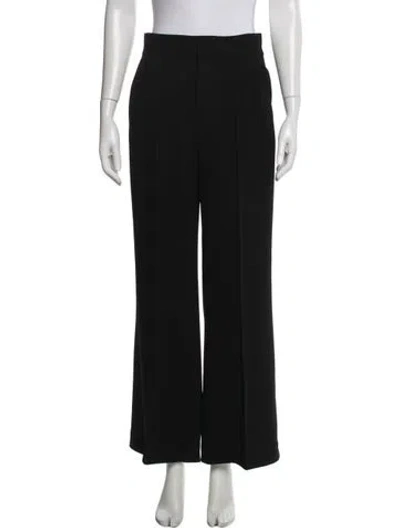 Pre-owned Alice + Olivia Wide Leg Pants In Black