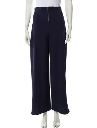 Pre-owned Alice And Olivia Wide Leg Pants In Blue