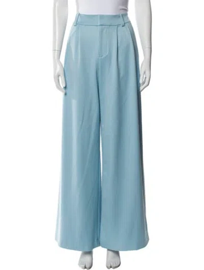 Pre-owned Alice And Olivia Wide Leg Pants In Blue