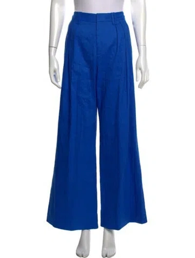 Pre-owned Alice And Olivia Wide Leg Pants In Blue