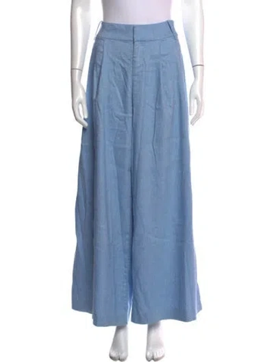 Pre-owned Alice And Olivia Wide Leg Pants In Blue