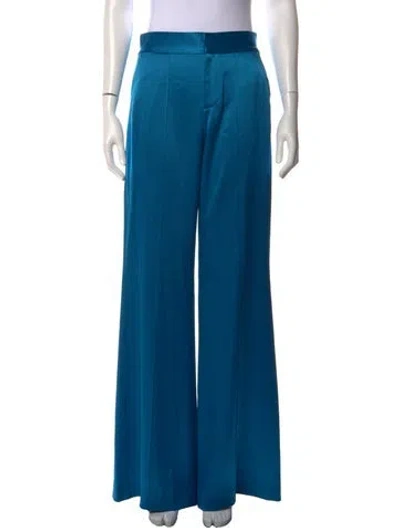 Pre-owned Alice And Olivia Wide Leg Pants In Blue