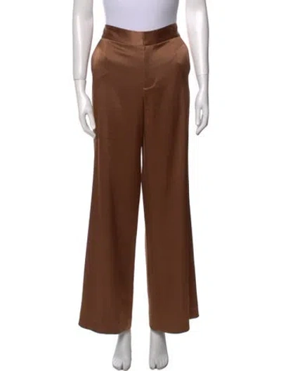 Pre-owned Alice And Olivia Wide Leg Pants In Brown