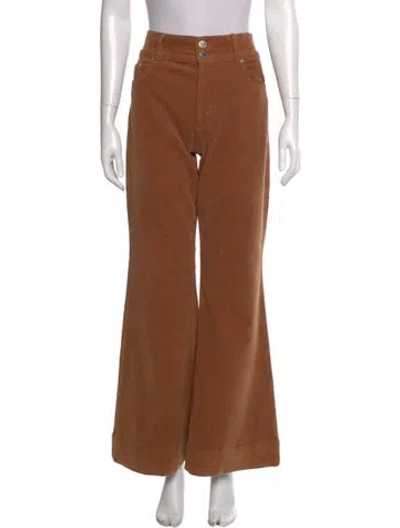 Pre-owned Alice And Olivia Wide Leg Pants In Brown