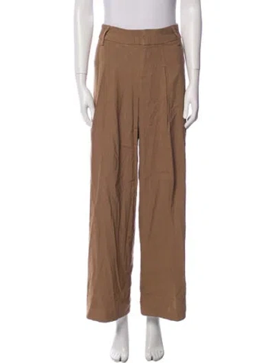 Pre-owned Alice And Olivia Wide Leg Pants In Brown