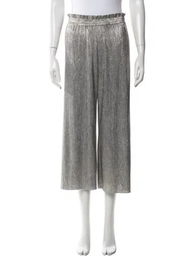 Pre-owned Alice And Olivia Wide Leg Pants In Gold