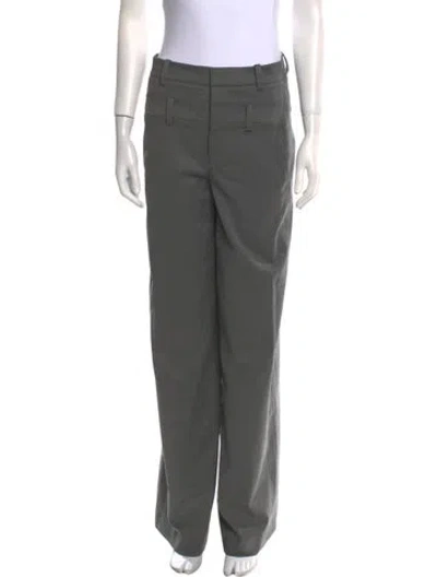 Pre-owned Alice And Olivia Wide Leg Pants In Gray