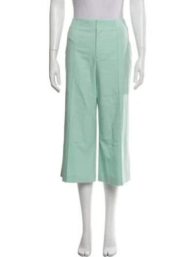 Pre-owned Alice And Olivia Wide Leg Pants In Green