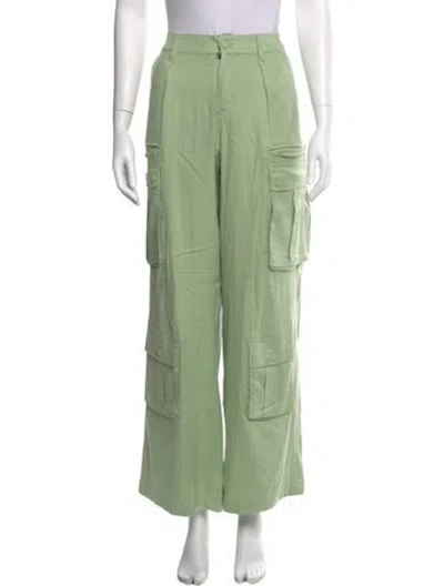 Pre-owned Alice And Olivia Wide Leg Pants In Green