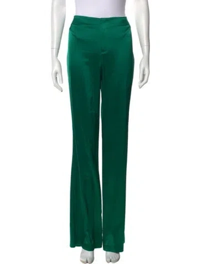 Pre-owned Alice And Olivia Wide Leg Pants In Green