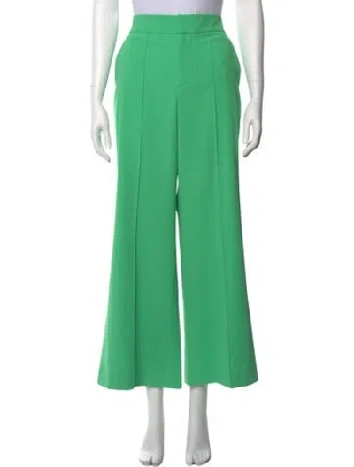 Pre-owned Alice And Olivia Wide Leg Pants In Green