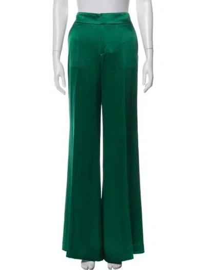 Pre-owned Alice And Olivia Wide Leg Pants In Green