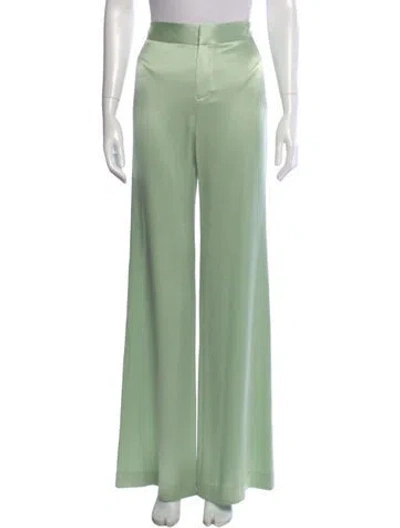 Pre-owned Alice And Olivia Wide Leg Pants In Green