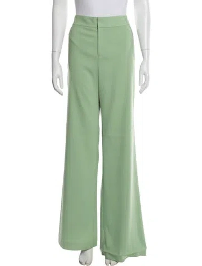 Pre-owned Alice And Olivia Wide Leg Pants In Green