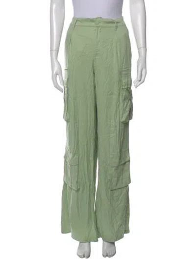 Pre-owned Alice And Olivia Wide Leg Pants In Green