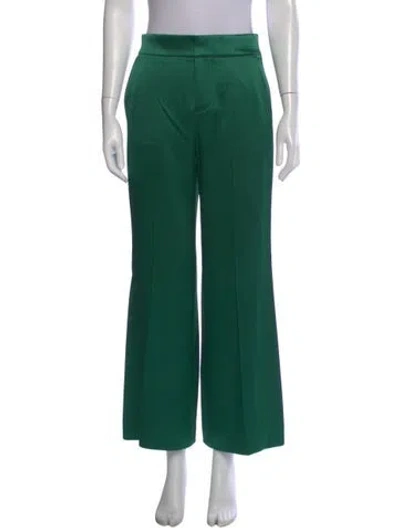 Pre-owned Alice And Olivia Wide Leg Pants In Green