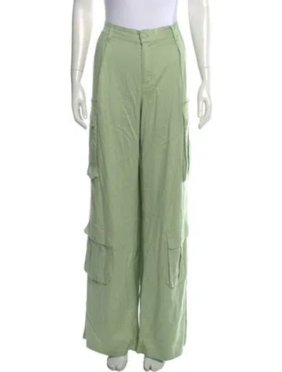 Pre-owned Alice And Olivia Wide Leg Pants In Green