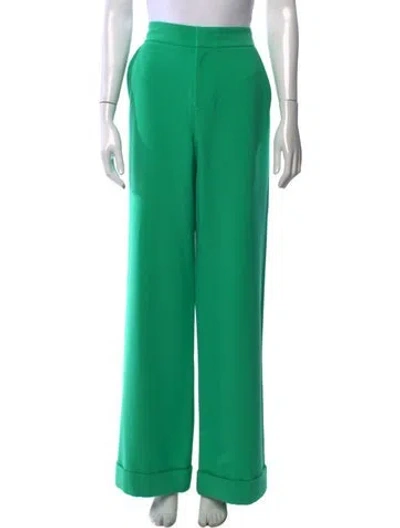 Pre-owned Alice And Olivia Wide Leg Pants In Green