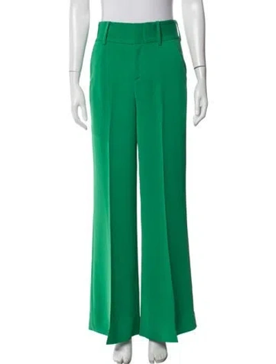 Pre-owned Alice And Olivia Wide Leg Pants In Green