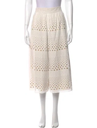 Pre-owned Alice And Olivia Wide Leg Pants In Neutral