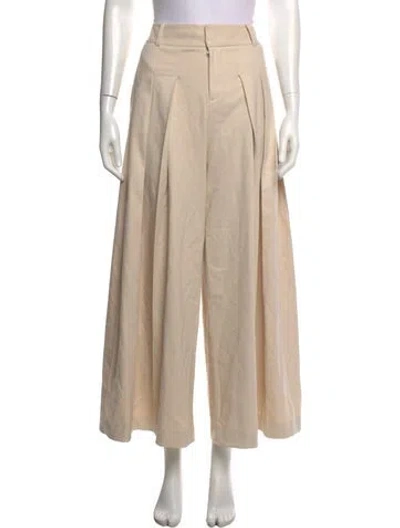 Pre-owned Alice And Olivia Wide Leg Pants In Neutral