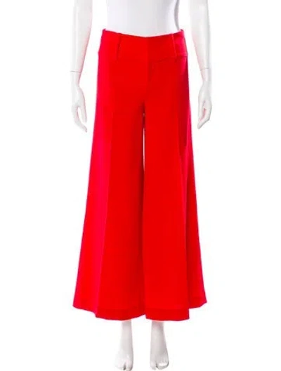 Pre-owned Alice And Olivia Wide Leg Pants In Orange