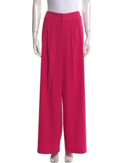 Pre-owned Alice And Olivia Wide Leg Pants In Pink