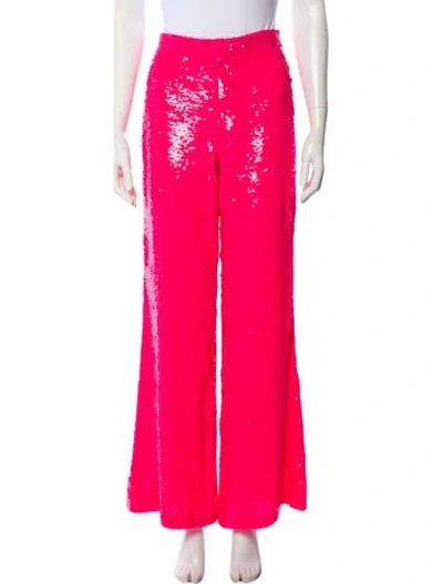 Pre-owned Alice And Olivia Wide Leg Pants In Pink