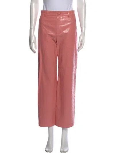 Pre-owned Alice And Olivia Wide Leg Pants In Pink