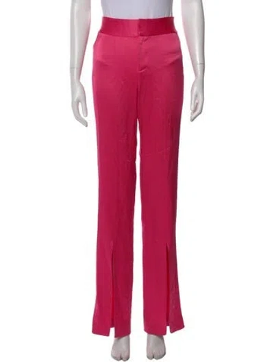 Pre-owned Alice And Olivia Wide Leg Pants In Pink