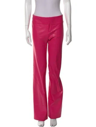 Pre-owned Alice And Olivia Wide Leg Pants In Pink