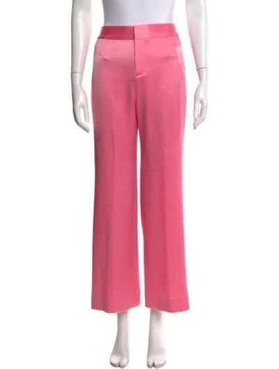 Pre-owned Alice And Olivia Wide Leg Pants In Pink