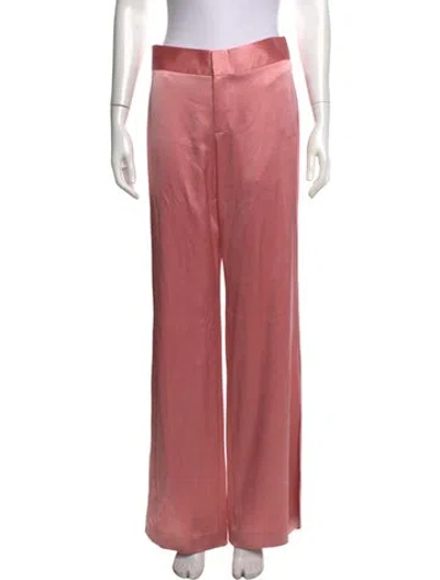 Pre-owned Alice And Olivia Wide Leg Pants In Pink