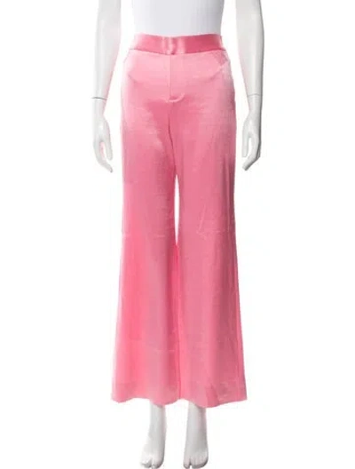 Pre-owned Alice And Olivia Wide Leg Pants In Pink