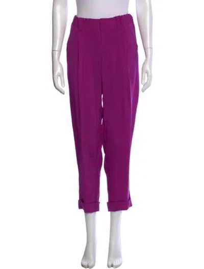Pre-owned Alice And Olivia Wide Leg Pants In Purple