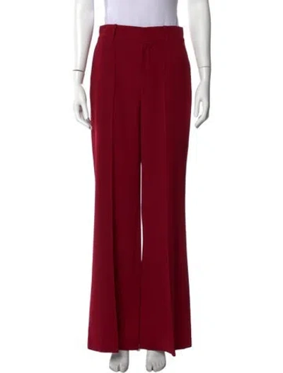 Pre-owned Alice And Olivia Wide Leg Pants In Red