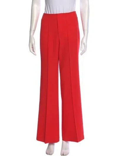 Pre-owned Alice And Olivia Wide Leg Pants In Red