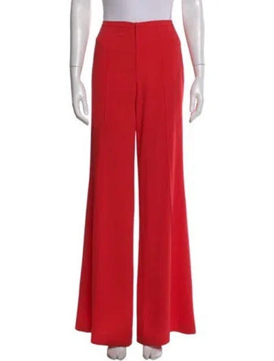 Pre-owned Alice And Olivia Wide Leg Pants In Red