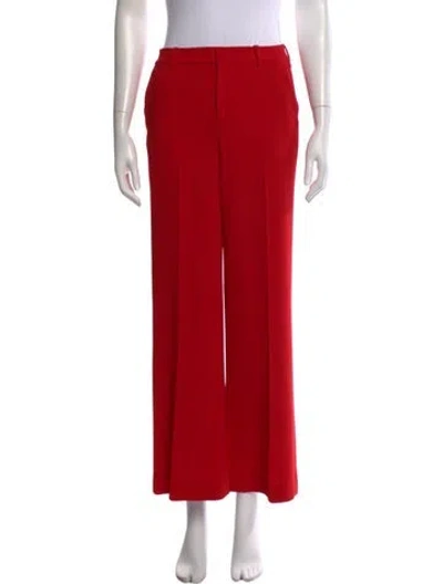 Pre-owned Alice And Olivia Wide Leg Pants In Red