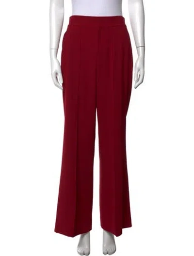 Pre-owned Alice And Olivia Wide Leg Pants In Red