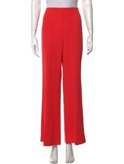 Pre-owned Alice And Olivia Wide Leg Pants In Red