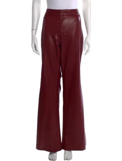 Pre-owned Alice And Olivia Wide Leg Pants In Red