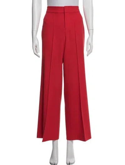 Pre-owned Alice And Olivia Wide Leg Pants In Red