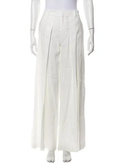 Pre-owned Alice And Olivia Wide Leg Pants W/ Tags In White